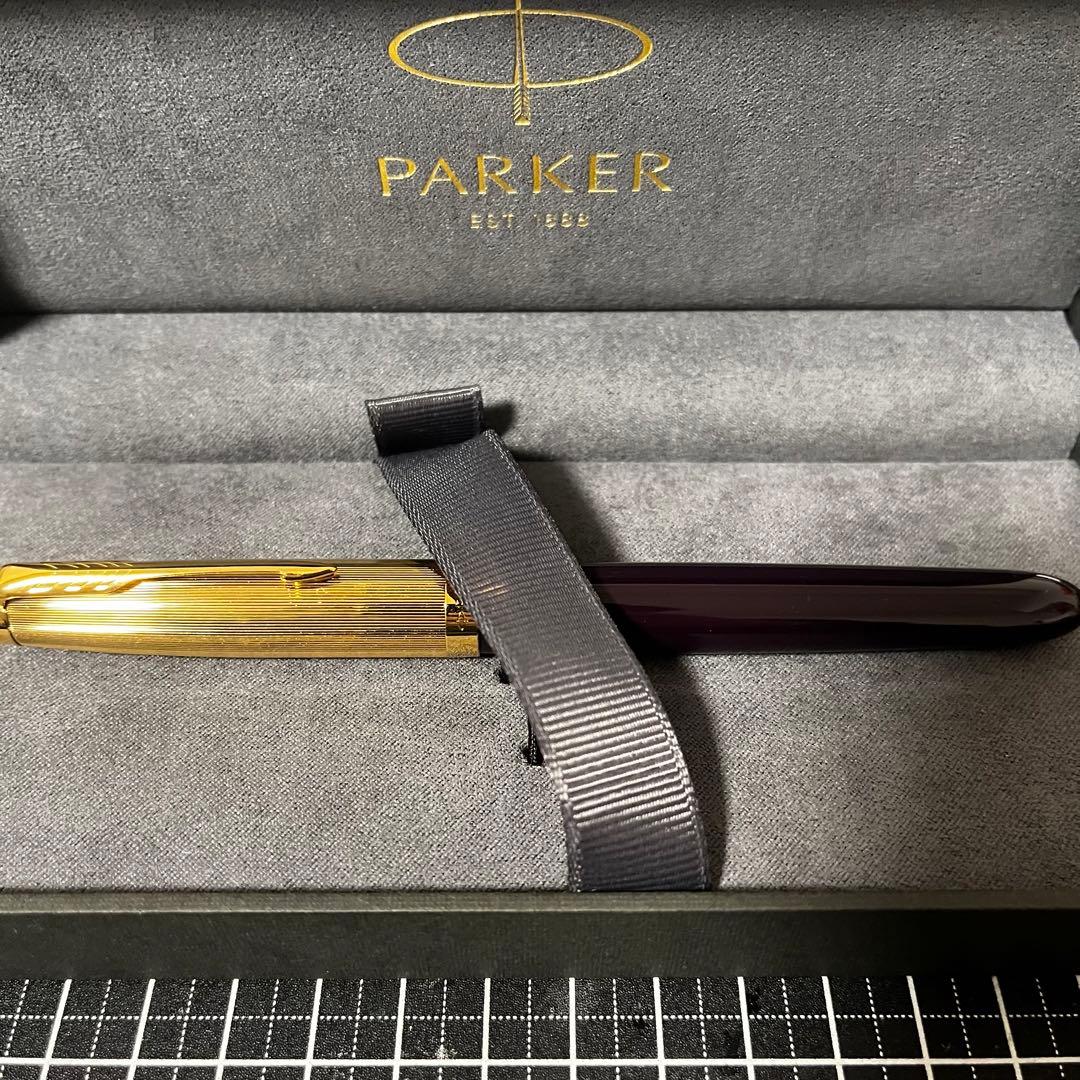 パーカー 万年筆 ＃51 プレミアム プラムGT F