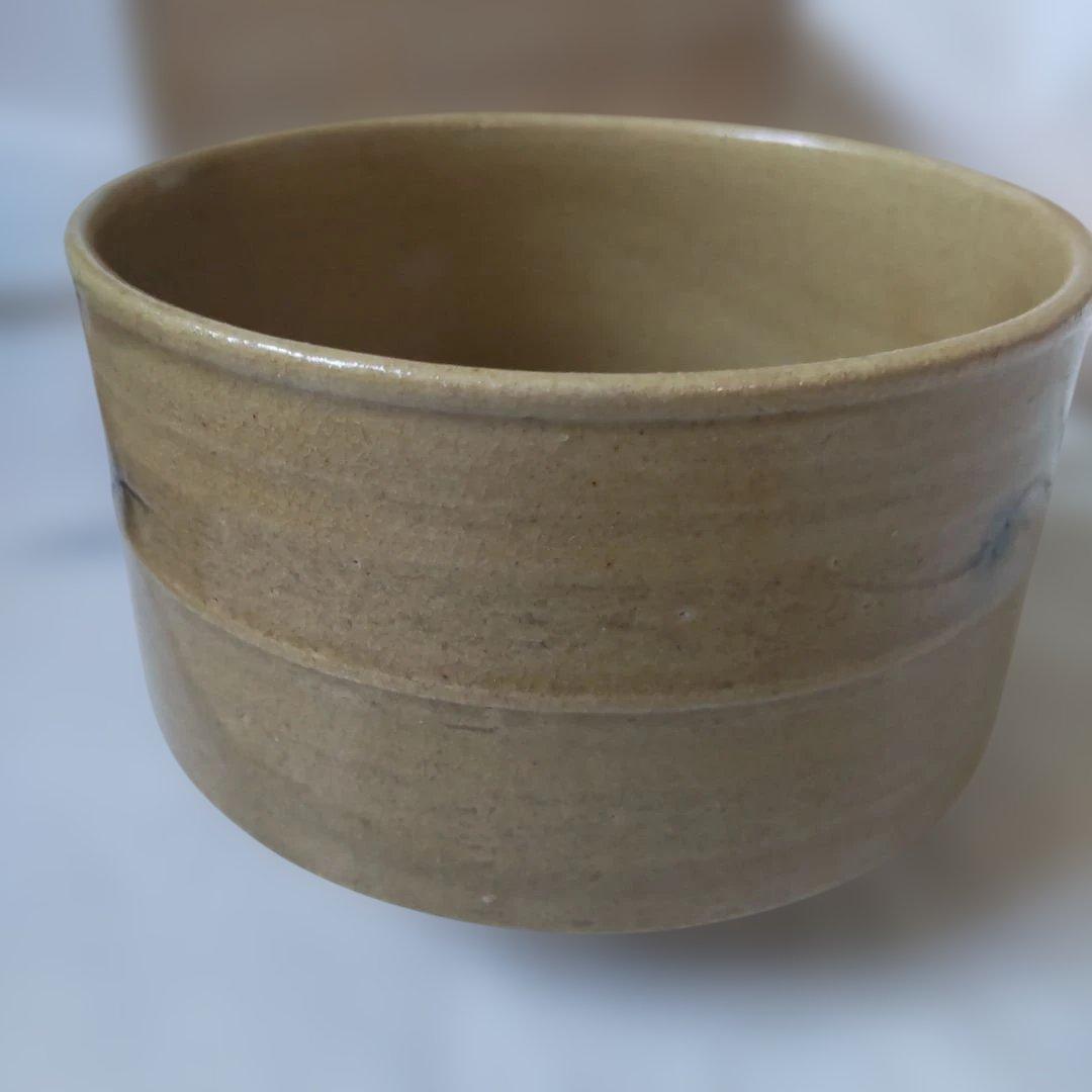 美濃 昌山窯 今井紀明 作 黄瀬戸 胴紐茶碗 共箱 共布 栞 茶碗 抹茶碗 新品