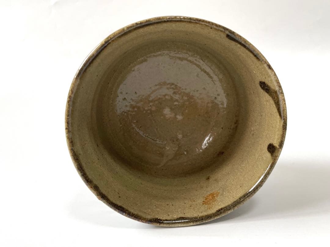 陶芸家　人間国宝　濱田庄司　浜田庄司　？　茶碗　鉄絵　稲妻