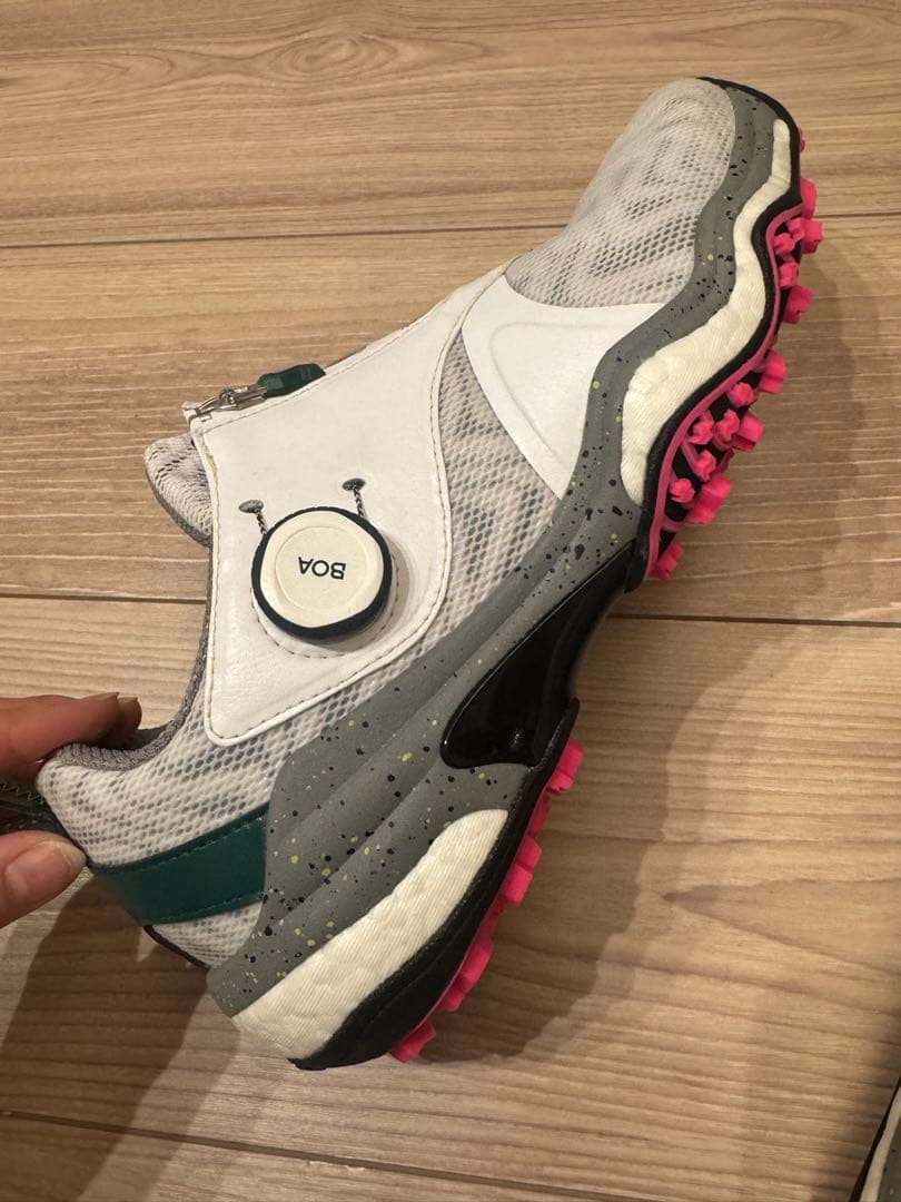 adidas コードカオス　BOA 25 グレーピンク