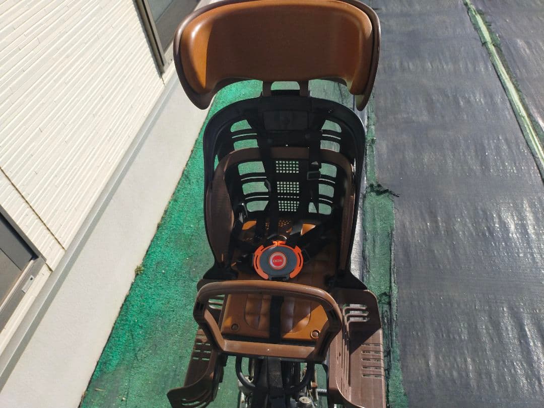 シティサイクル チャイルドシート付き ブラック 中古 幼児ヘルメット付 栃木引渡