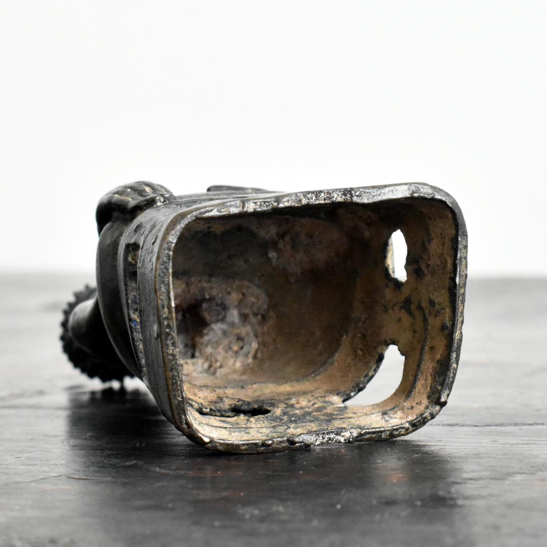 東南アジア ラオス18世紀頃 ランサーン王朝期 青銅仏像 /金銅仏 ブッダ 古銅