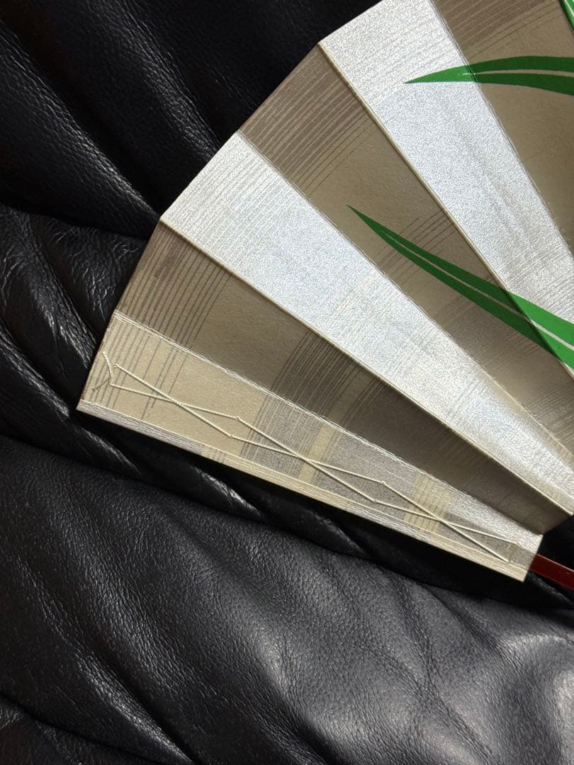 扇子　32.5cm 宮脇賣扇庵　金　月秋草花　飾り扇　飾舞扇　舞扇子　舞踊　着物