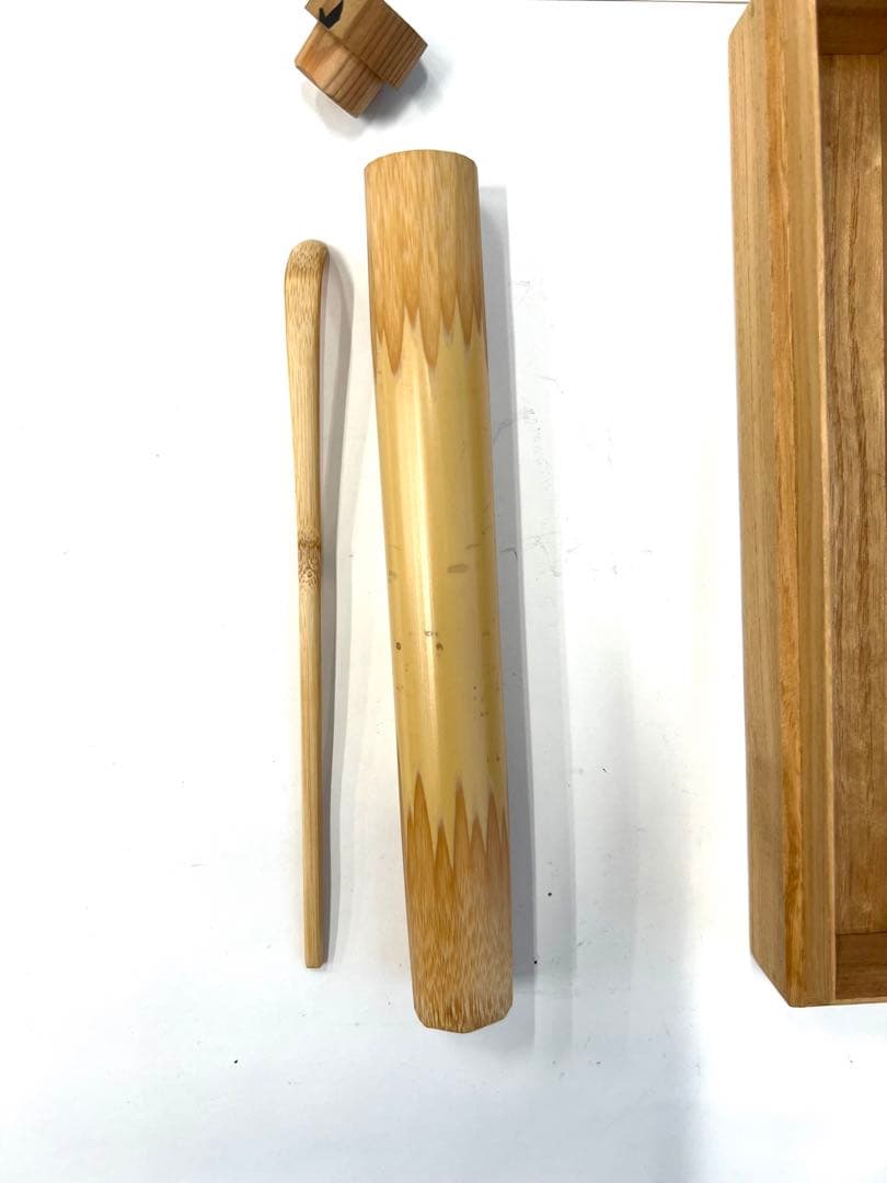 裏千家家元　鵬雲斎花押　銘『時雨』共箱入り茶杓　値下げ！