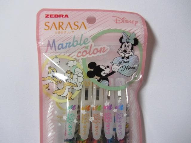 ゼブラ サラサクリップ マーブルカラー 10パックSet 5色セット ディズニー