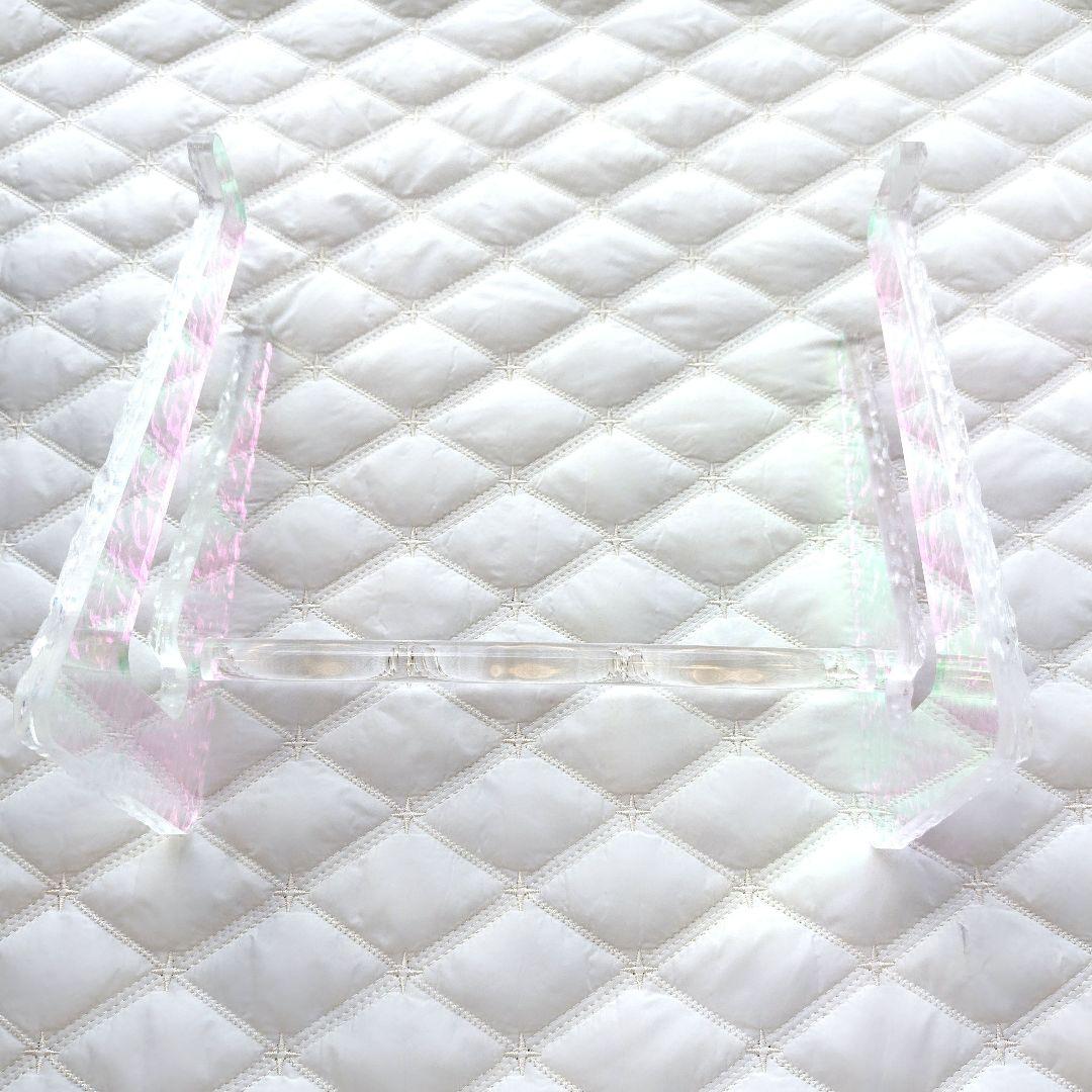 21* アクリル製ノートパソコンスタンド 調節可能 キラキラ 綺麗 お洒落