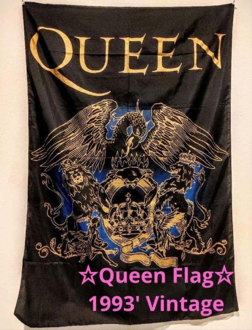 1993☆Queen☆ ヴィンテージ フラッグ UK Flag ©Queen