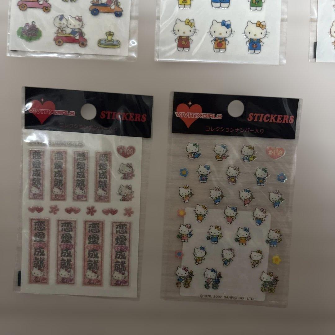 レア　vivitix girls ハローキティ 専用ケース付きシール大量セット
