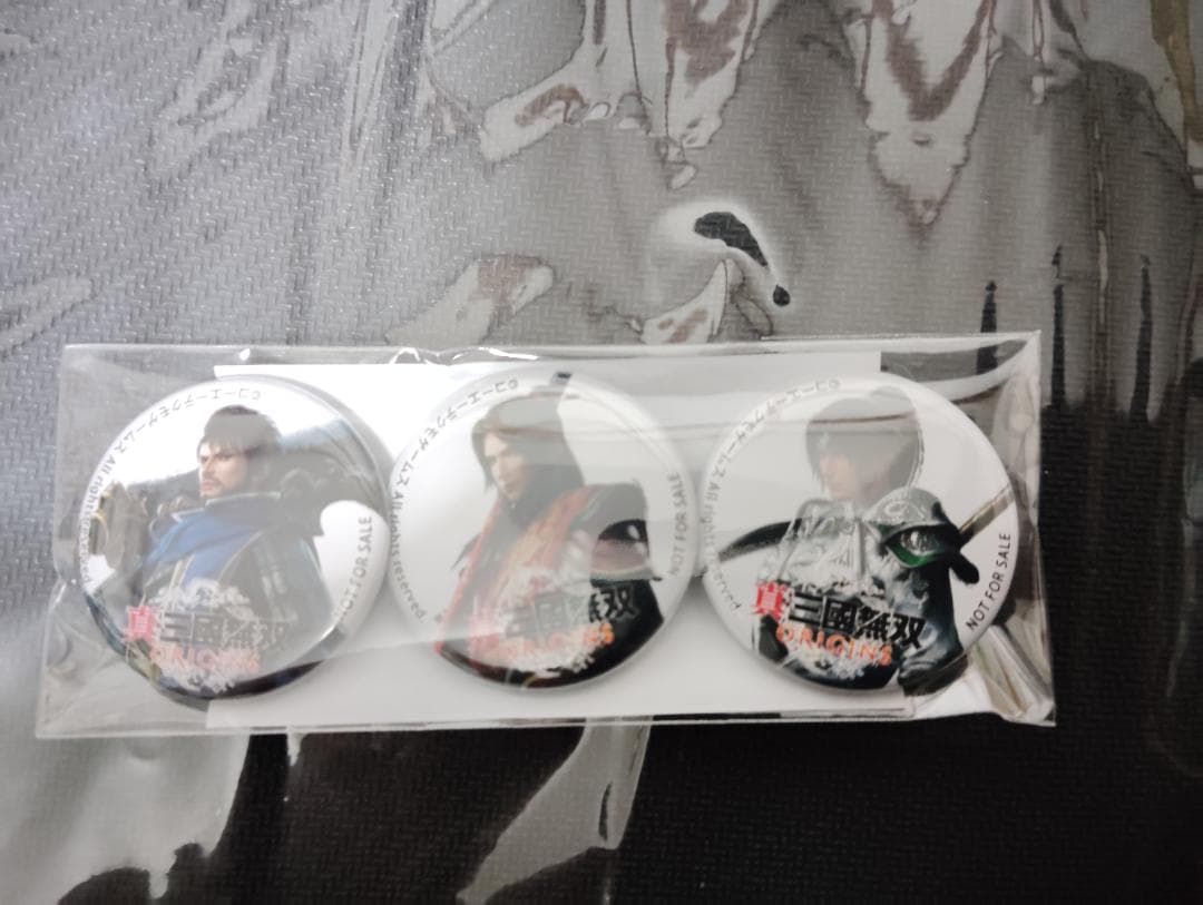 真　三國無双　origins　オリジンズ　お宝創庫　特典　缶バッジ　セット