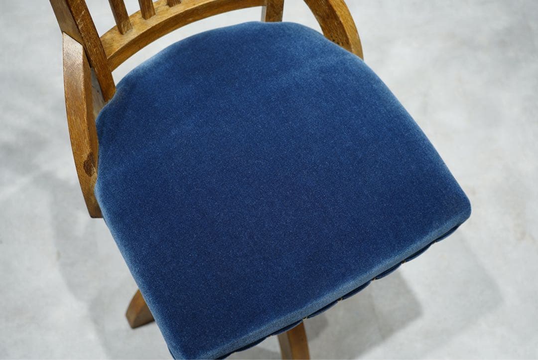 ドクターチェア　回転椅子　張替済み　大正時代