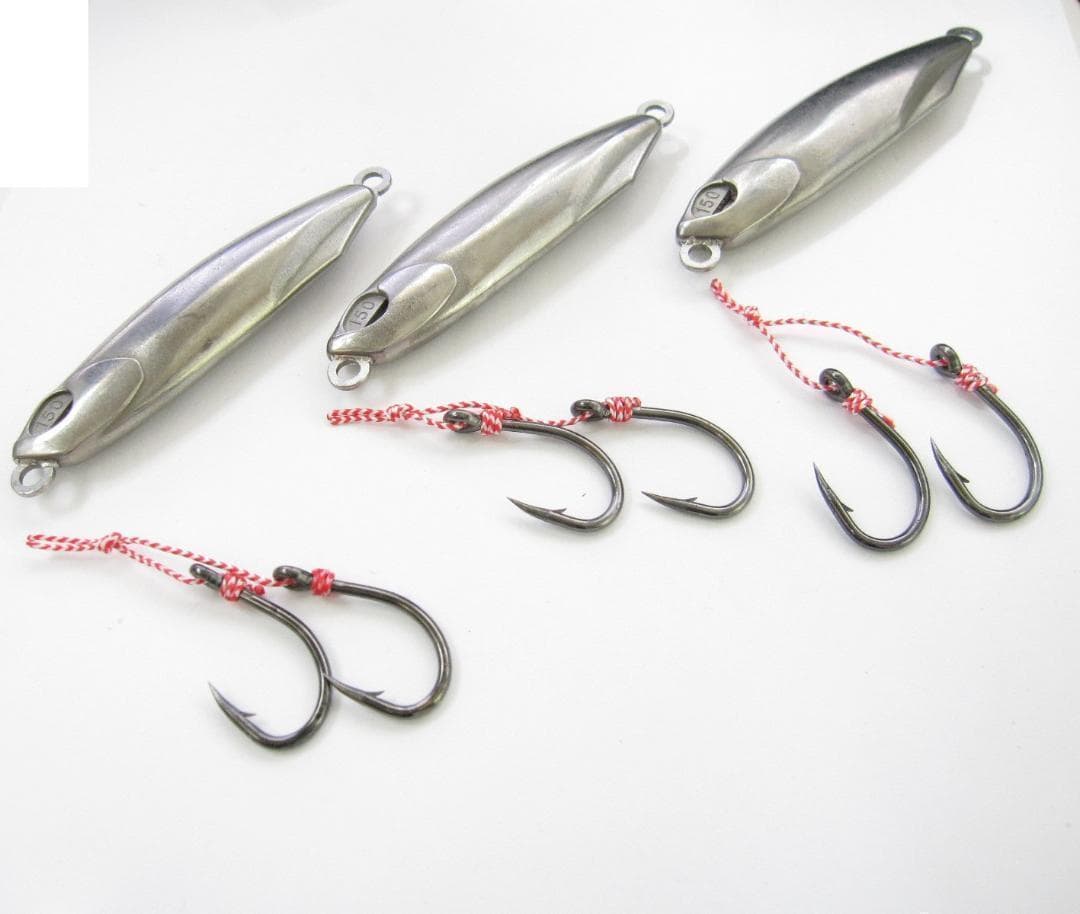 タングステン ジグ 150g 3本 ジギングフック サービス タイジグ　タイラバ