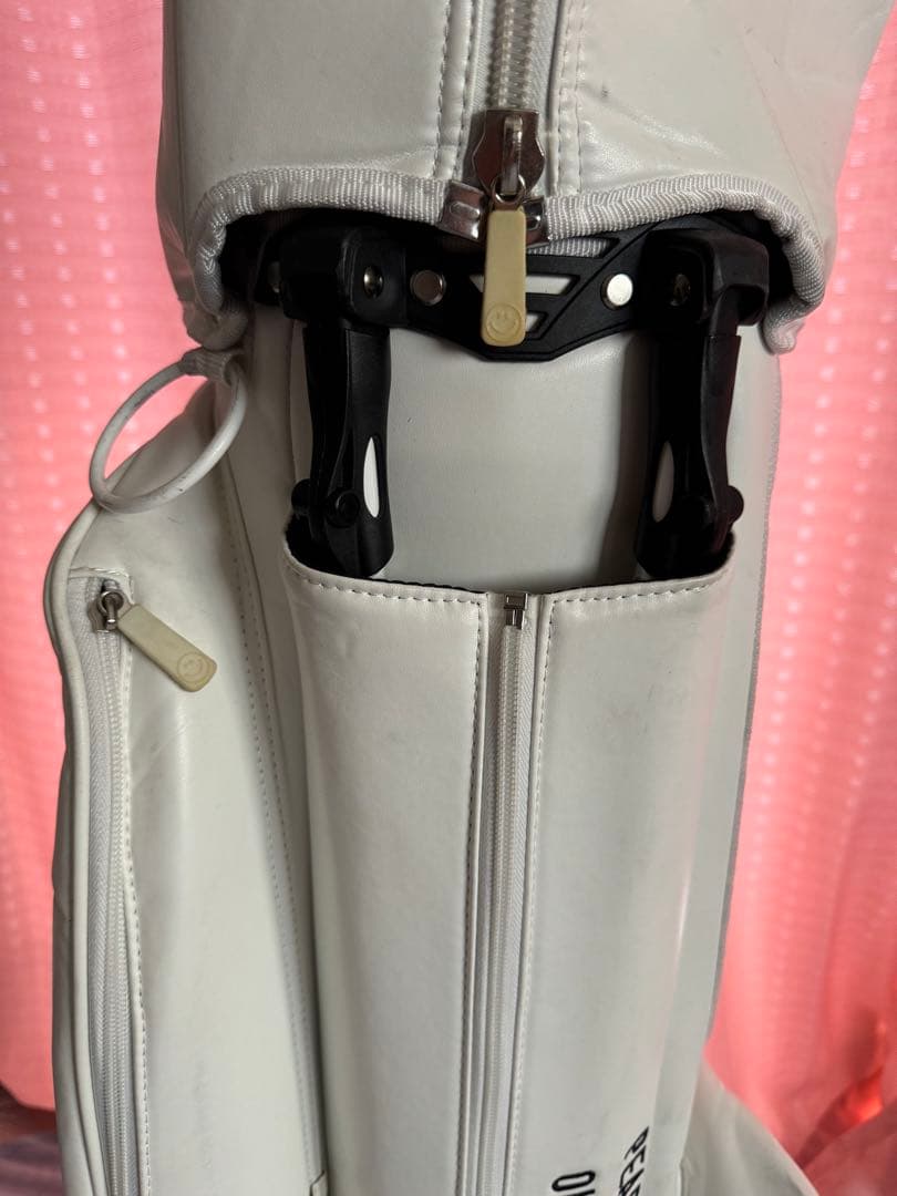 PEARLY GATES ゴルフキャディバッグ 89 ホワイト ニコちゃん