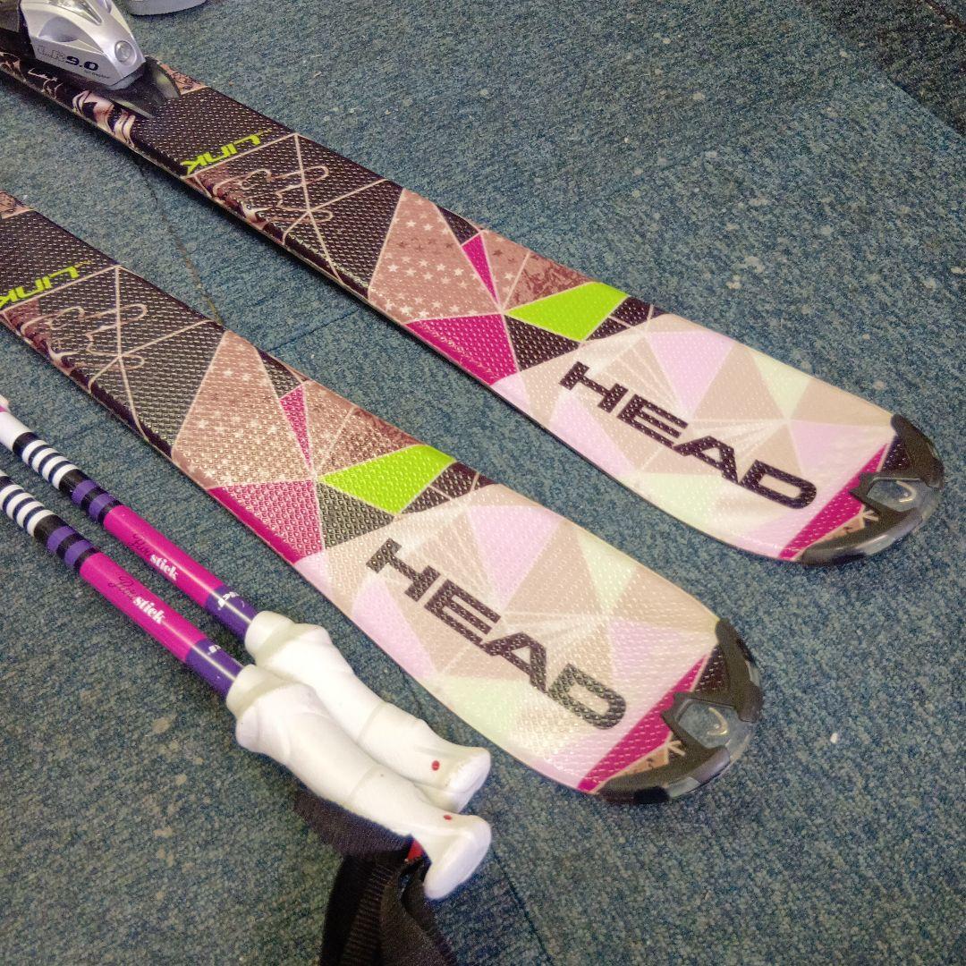 HEAD140cmメンテナス済 靴24cm ストック付