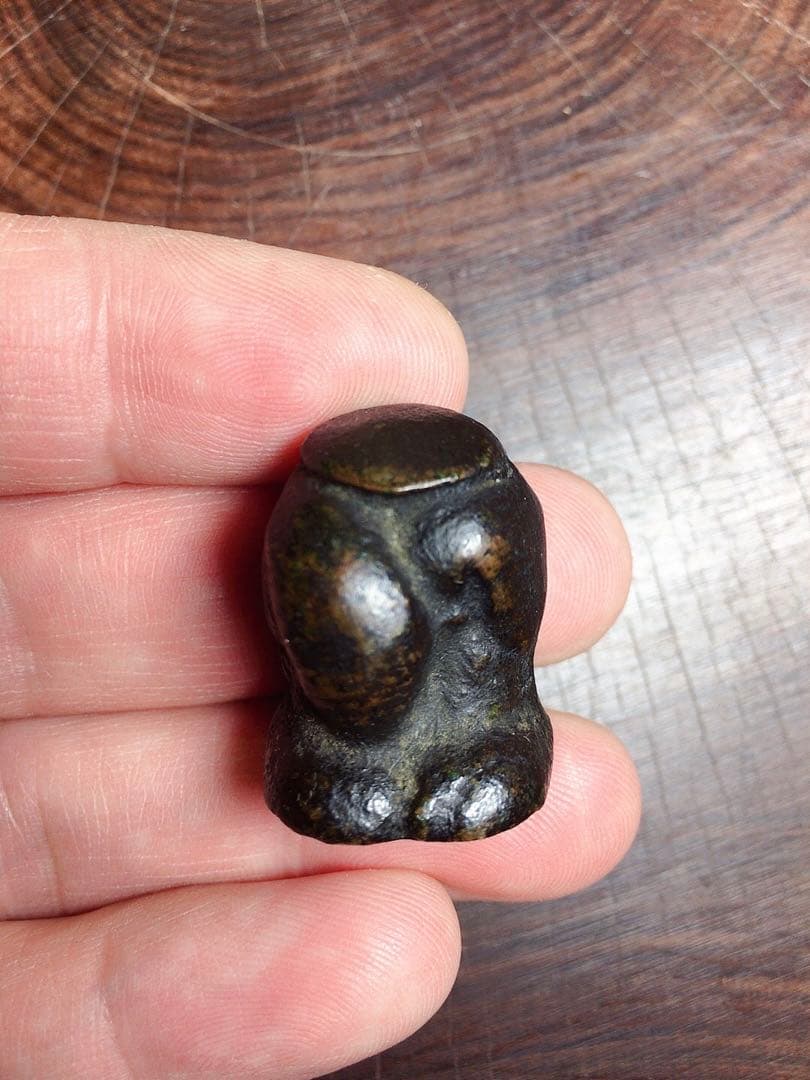 時代　古銅　大黒天　置物　高さ約2.5㎝　約47g 骨董 大黒天 置物 縁起物