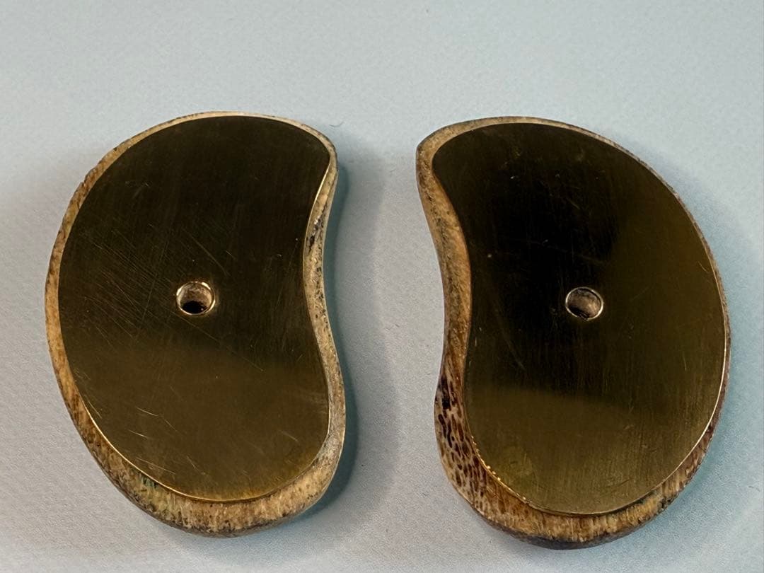 HWS製ダブルデリンジャー用スタックホーン（実物）グリップ