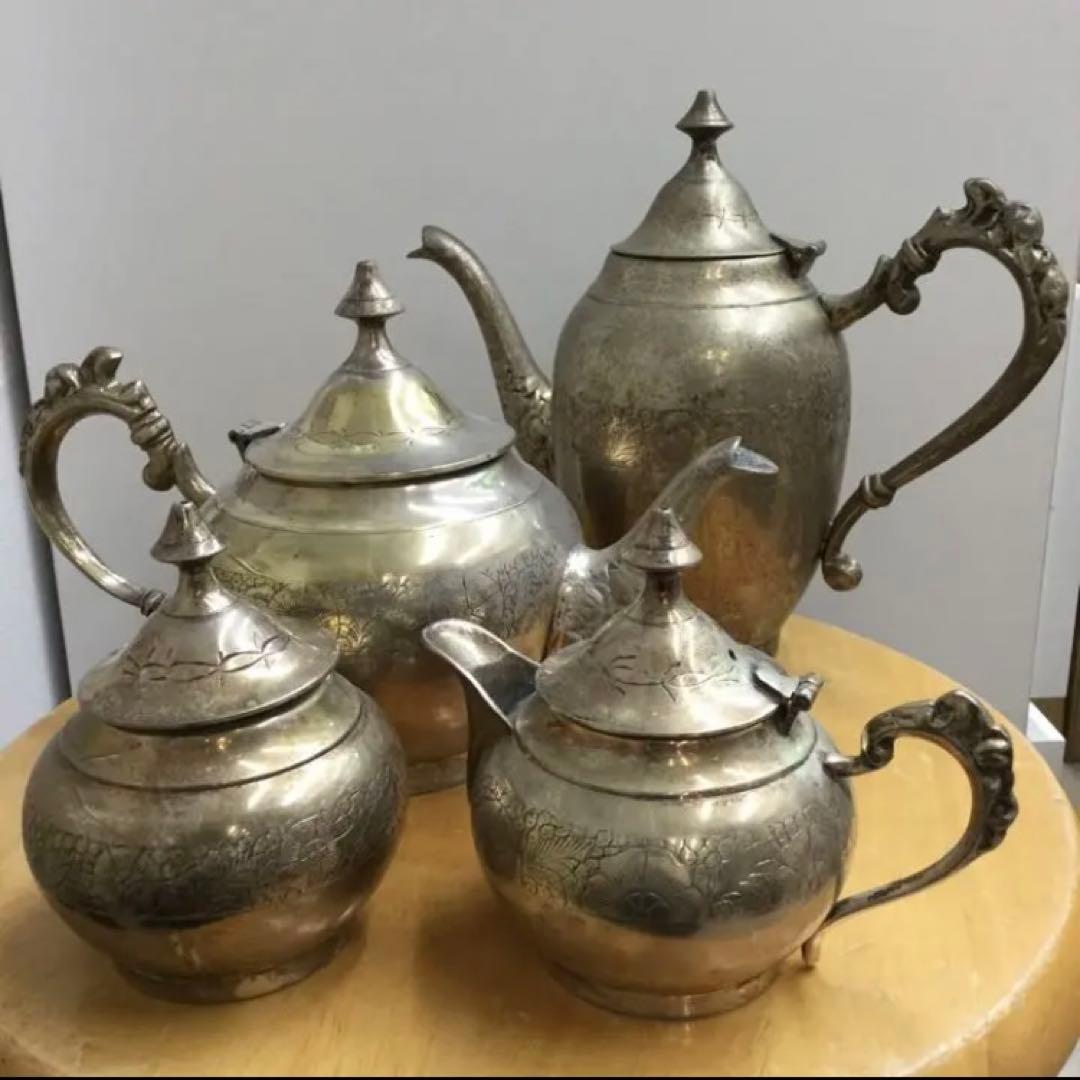 【激レア】アンティーク　ヴィンテージ　三越　ポット　4個セット