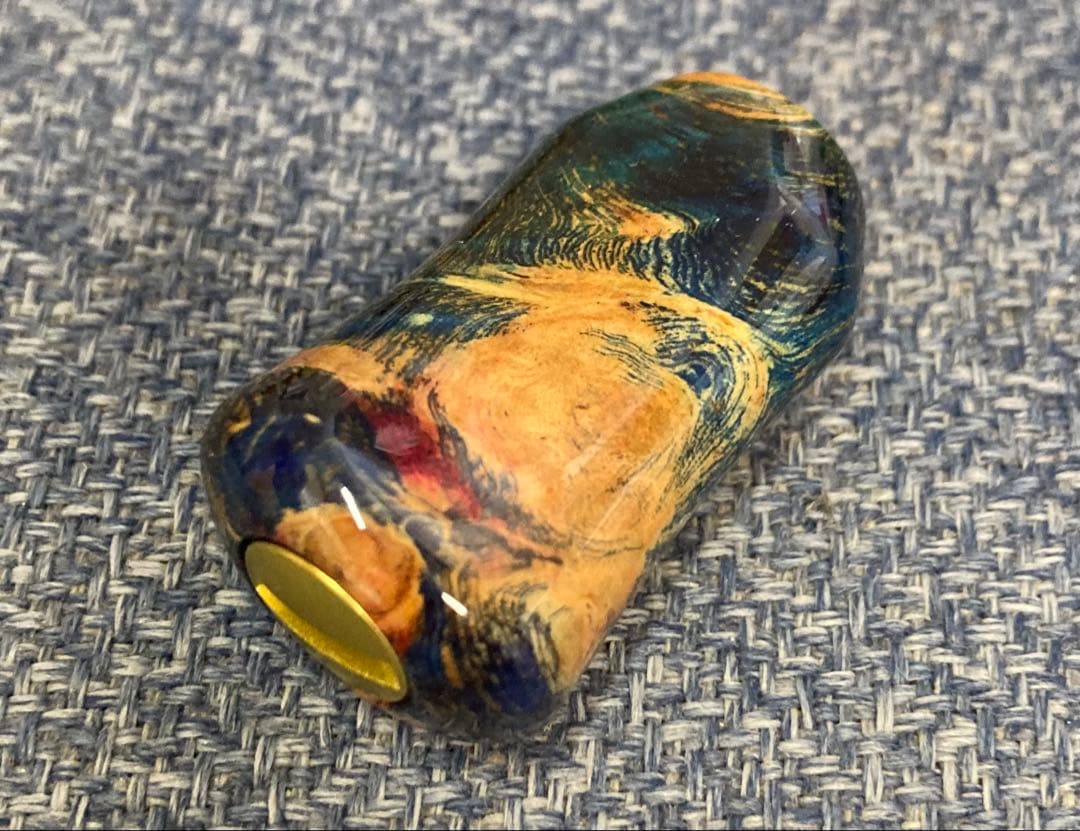 わたらせ樹脂工房製スタビライズドウッドノブシマノ用左