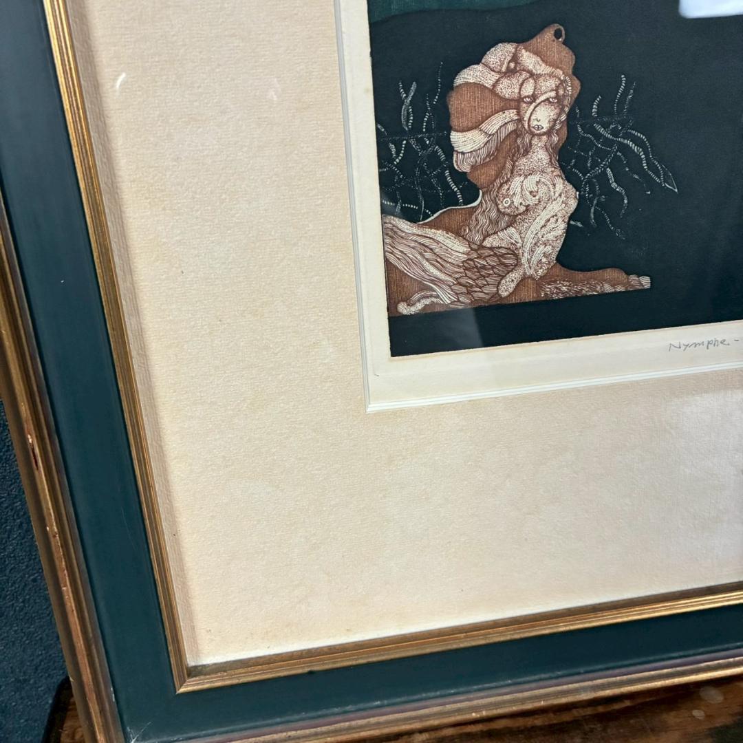 【最終値下げ】山下清澄「Nymphe-1」アクアチント 1975年作 サイン入り