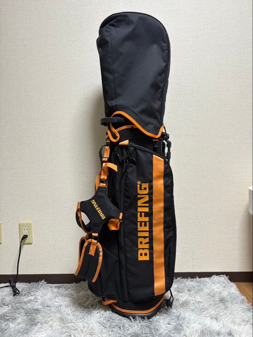 激レア⭐︎限定カラー⭐︎BRIEFING ブリーフィング キャディバッグ 黒オレンジ