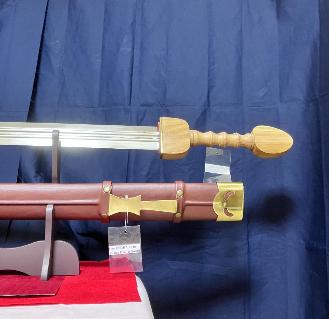 ※訳あり：新品未使用『最高級模造刀グレートソード(スパタ』古代ローマ西洋剣片手剣