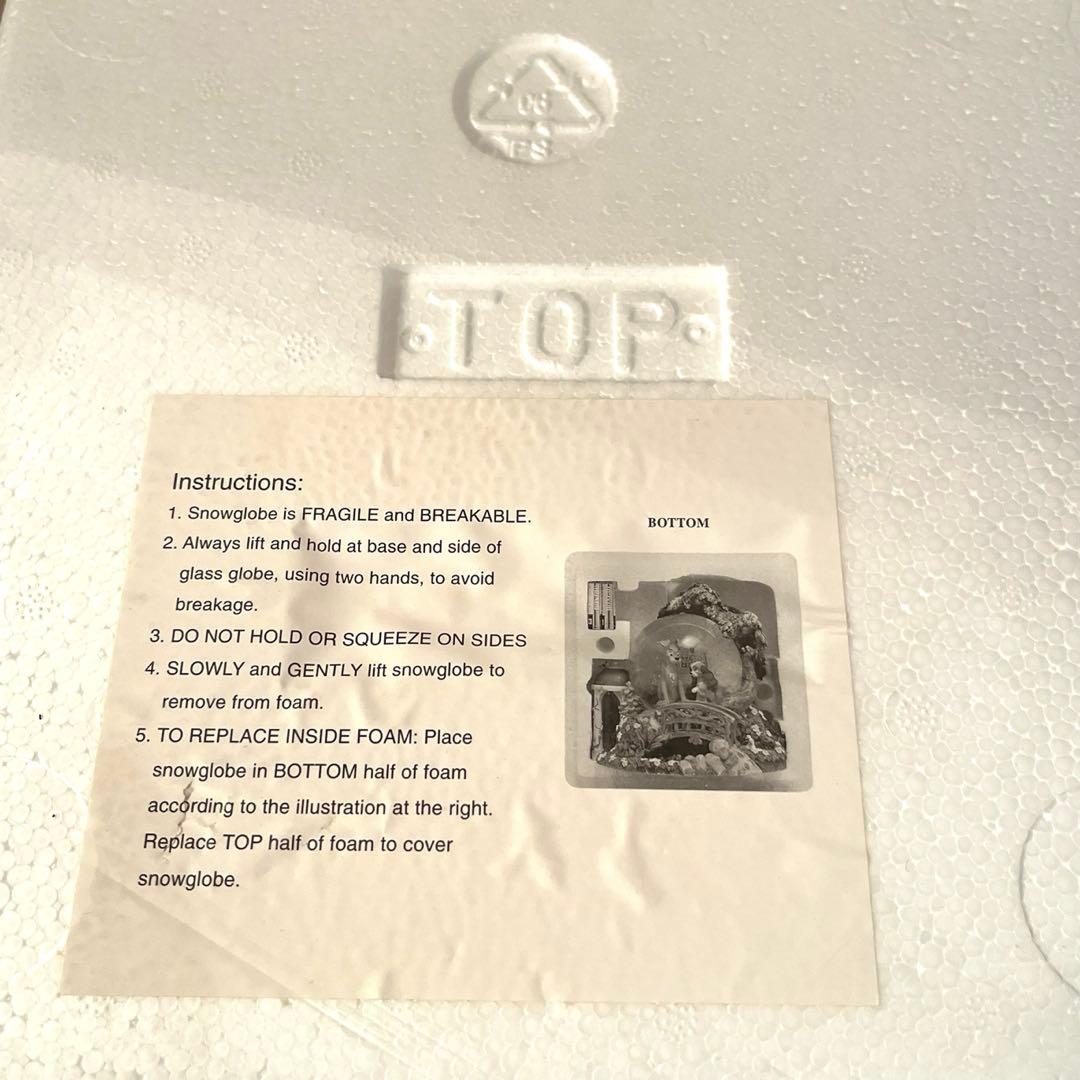 ディズニーストア　わんわん物語Lady&Trumpスノーグローブ　オルゴール付き