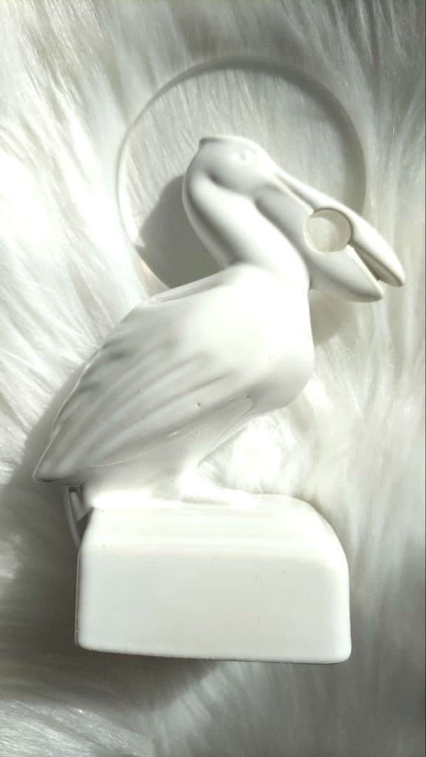 【希少】　Pelikan ペリカン　ペンスタンド陶器製 ホワイト