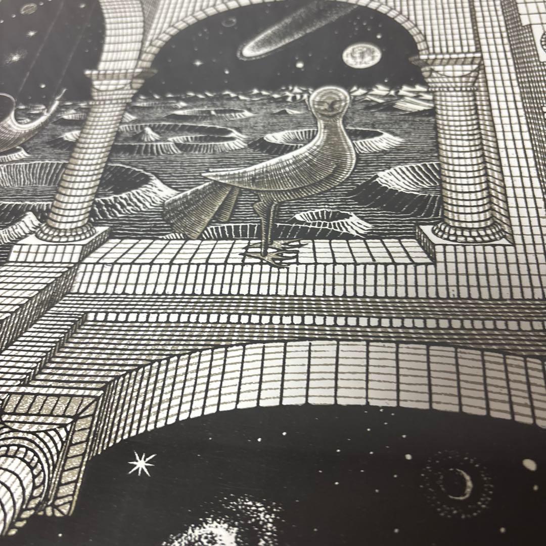 ヴィンテージ M.C. Escher ”もう一つの世界” ポスター　エッシャー