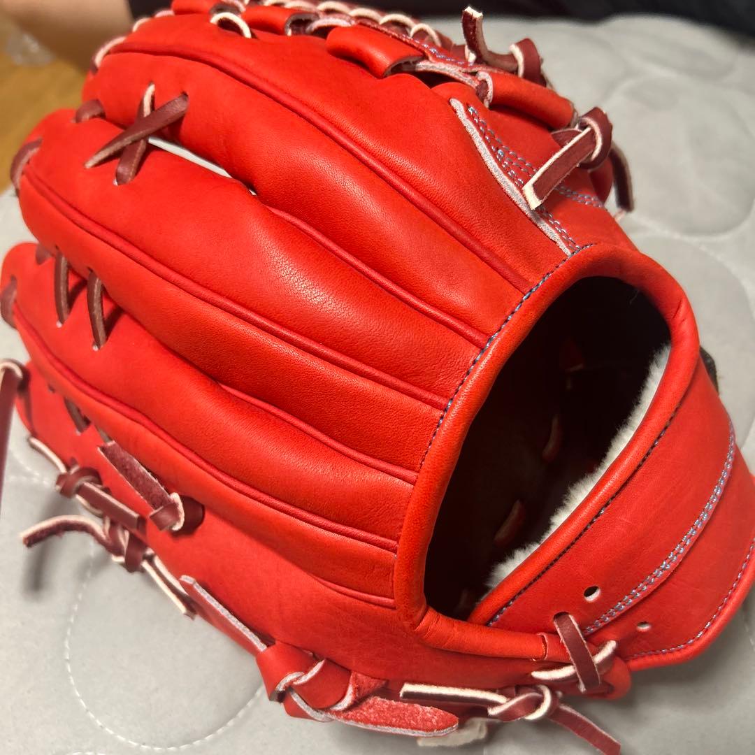 ZETT プロモデル 硬式グローブ 右投げ 赤