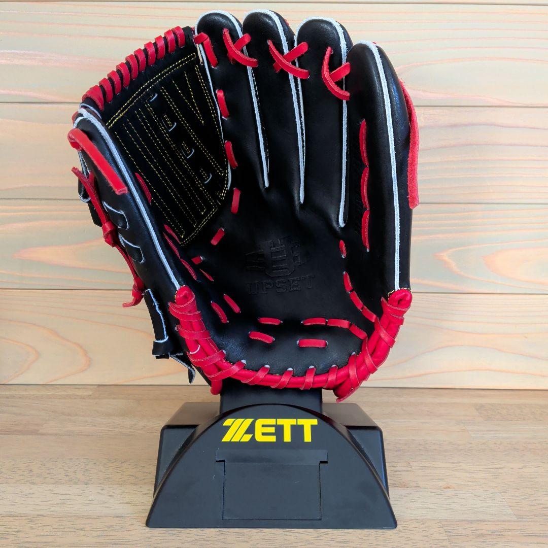 【未使用品】アップセット限定品　軟式　投手用　ブラック×レッド