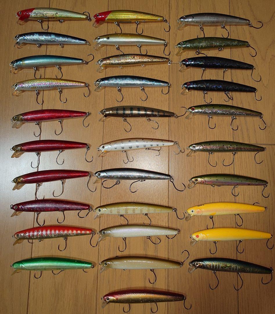 ラッキークラフト フラッシュミノー ルアー 31個セット 収納ケース付き