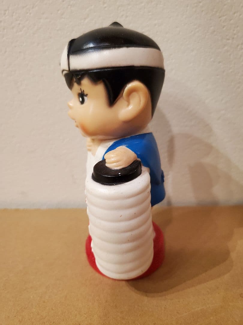 【レア】ドライケミカル　ソフビ　貯金箱　企業物　ノベルティ　レトロ　カンキャラ