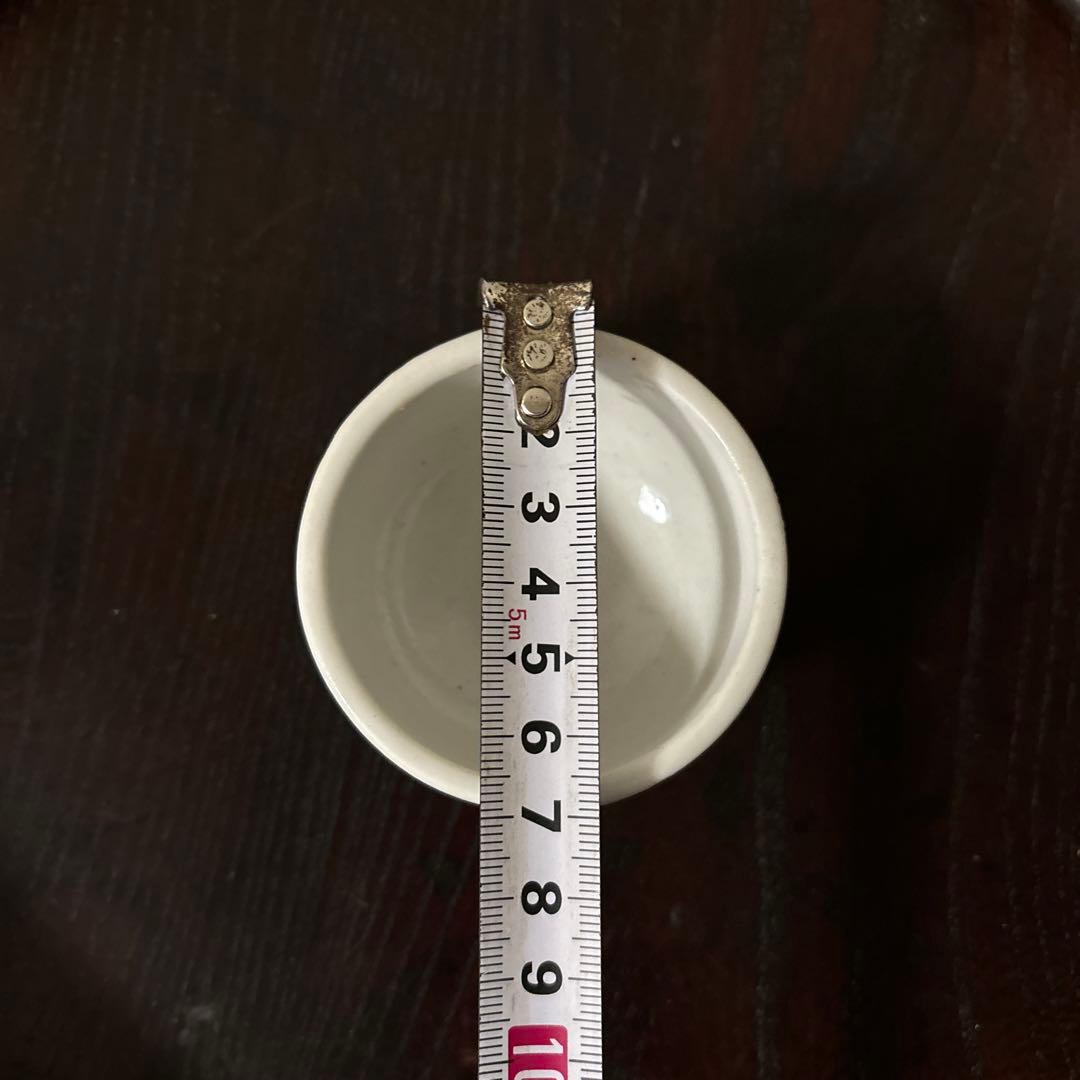 李朝　日帝時代　白磁ぐい呑み　筒盃　骨董　アンティーク　秦秀雄　白洲正子