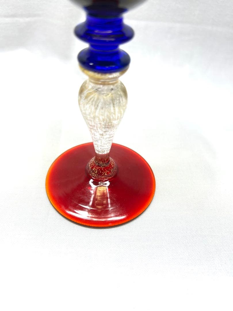 ベネチアングラス装飾グラス スモーキーグレー　Nason &Moretti製