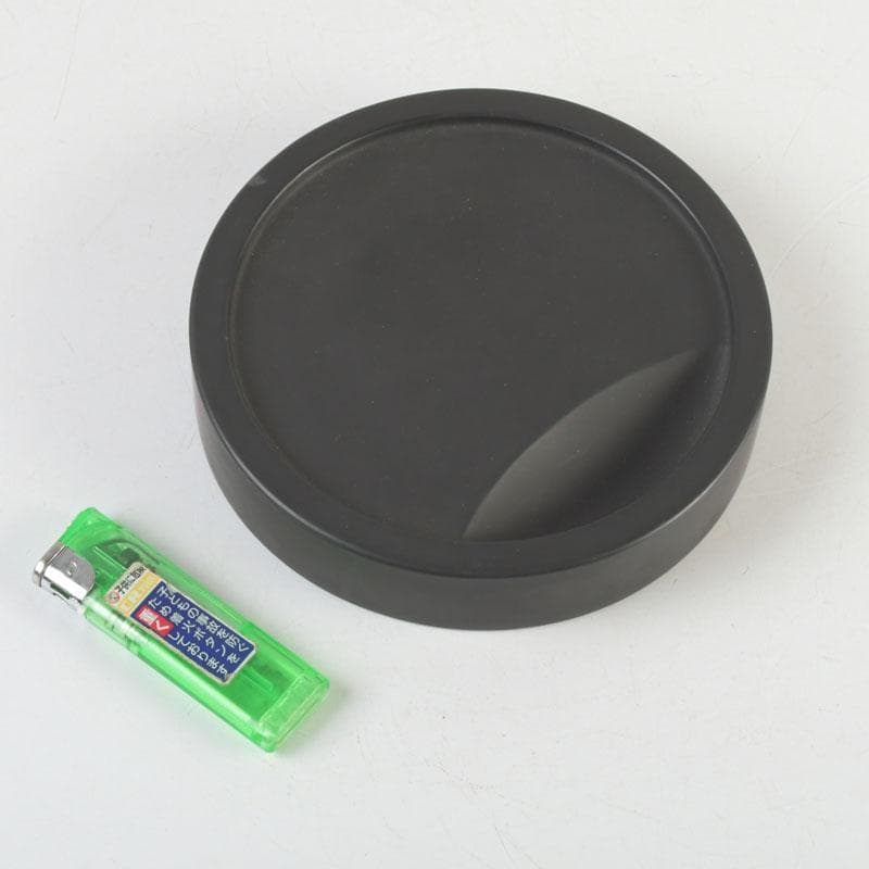 書道具　智力富源造　日月硯　共箱　C　9437