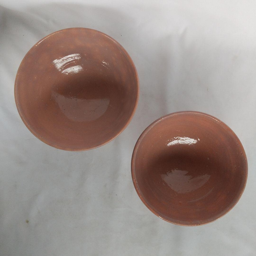 萩焼　大井戸茶碗　彩雲窯　出品作　最終小売価格２０万円　 大・中　2個セット