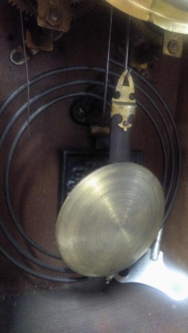 古い柱時計  ⑥