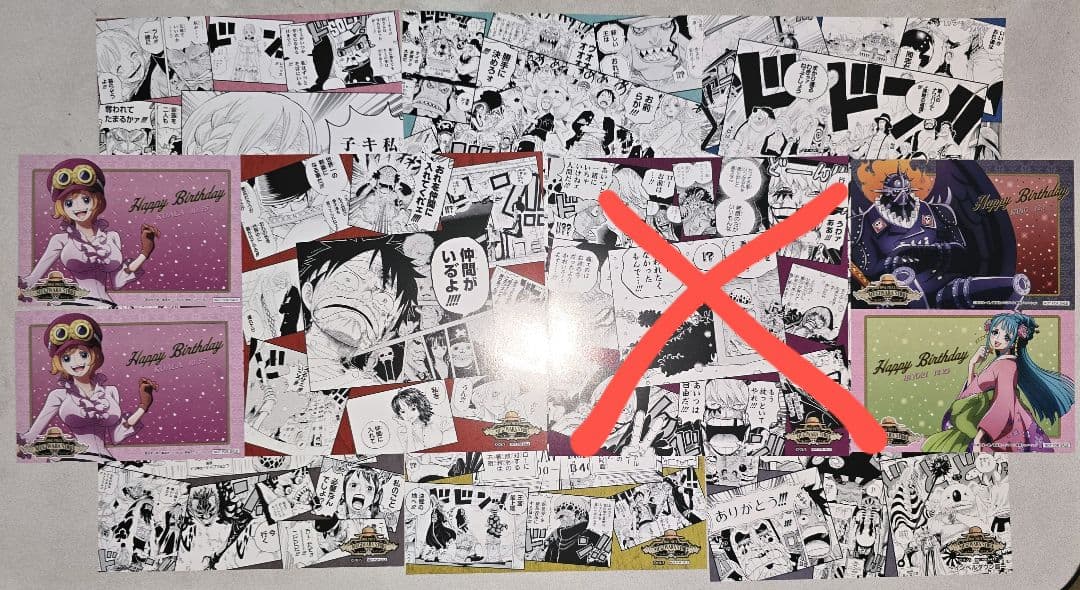 ワンピース 麦わらストア イラストシート 限定 非売品 まとめ売り 9枚セット