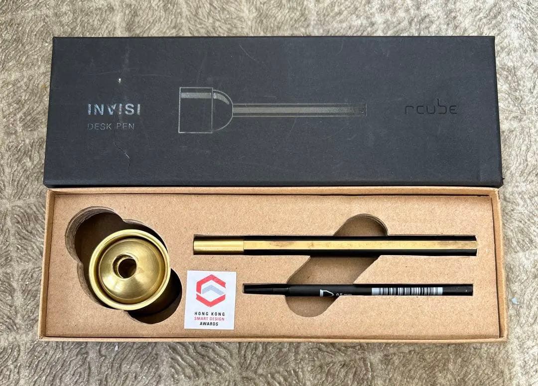 INVISI インビジ デスクペン ブラックブラス rcube アールキューブ