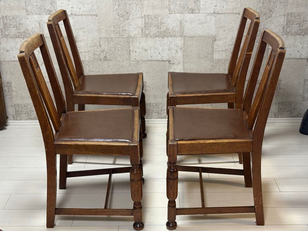 【5/5】イギリスアンティークダイニングチェア(1脚分)テーブル＆椅子3脚は別売