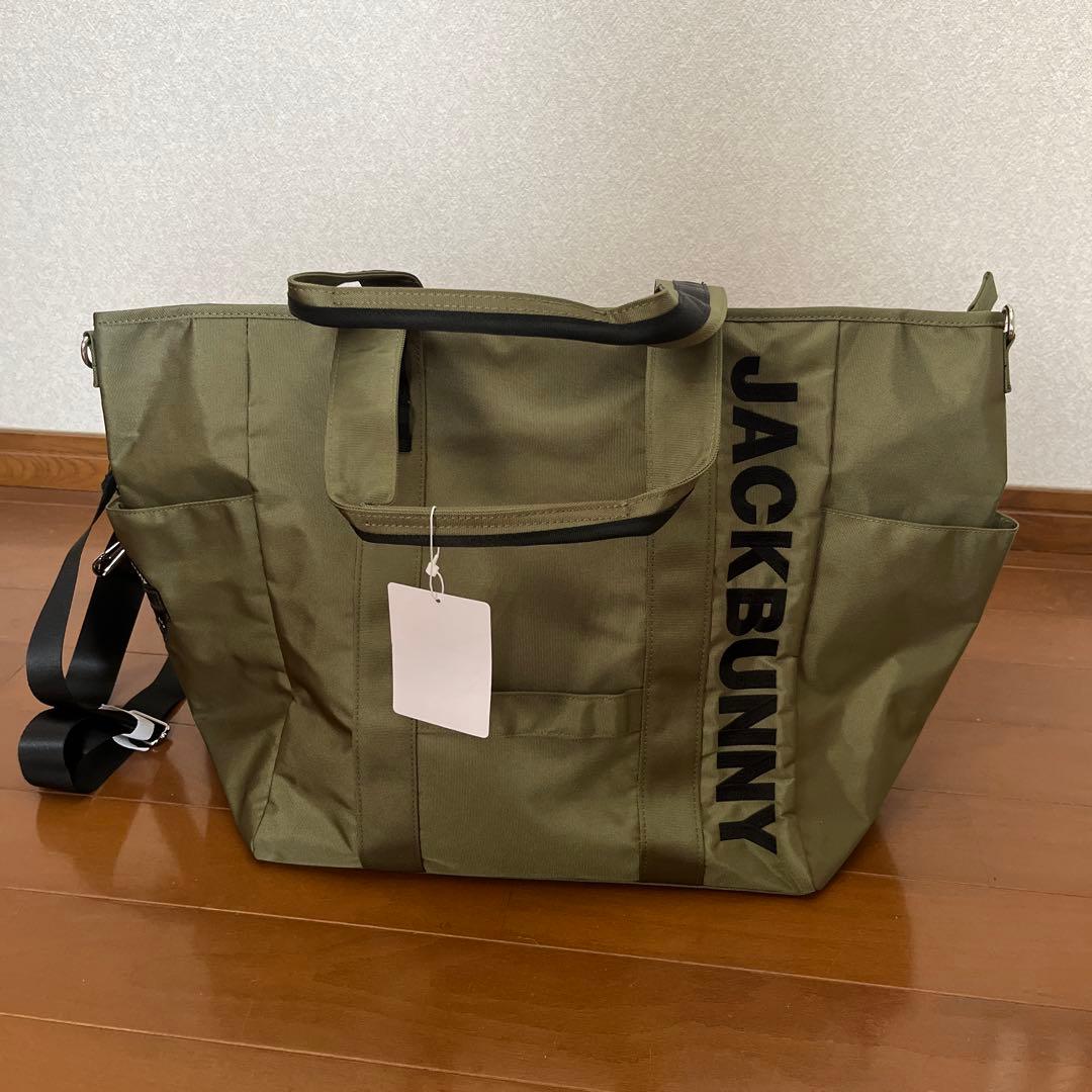 ※りゅう【新品未使用】ジャックバニー　パーリーゲイツ　トートバッグ　カーキ