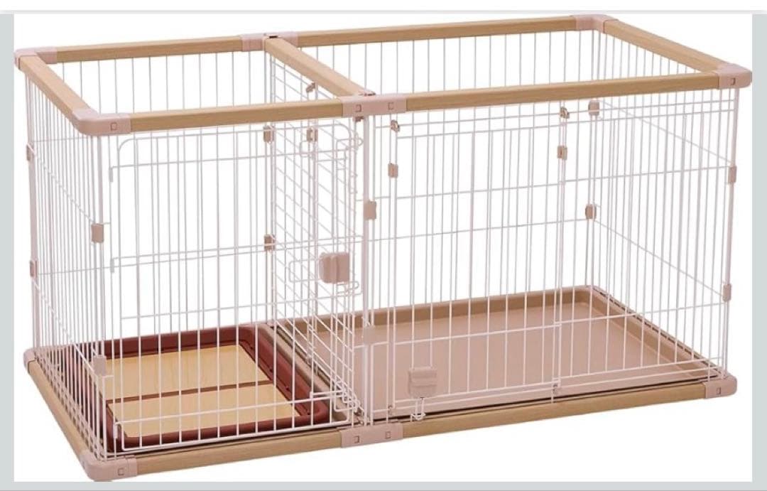 ペティオ (Petio) 犬用 ドッグルームサークルPLus ベージュ ワイド