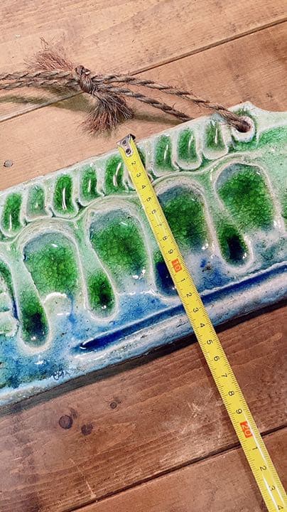 砥部焼　青芳作　鯉　壁飾り　焼物　骨董品　鯉のぼり　手作り