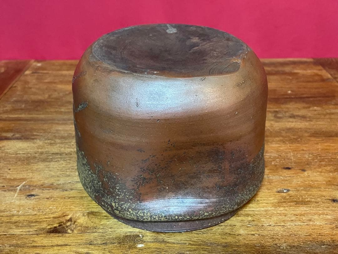 備前水指 裏千家十六代 坐忘斎 書付箱 無傷 備前焼 水指 茶道具 塗蓋付