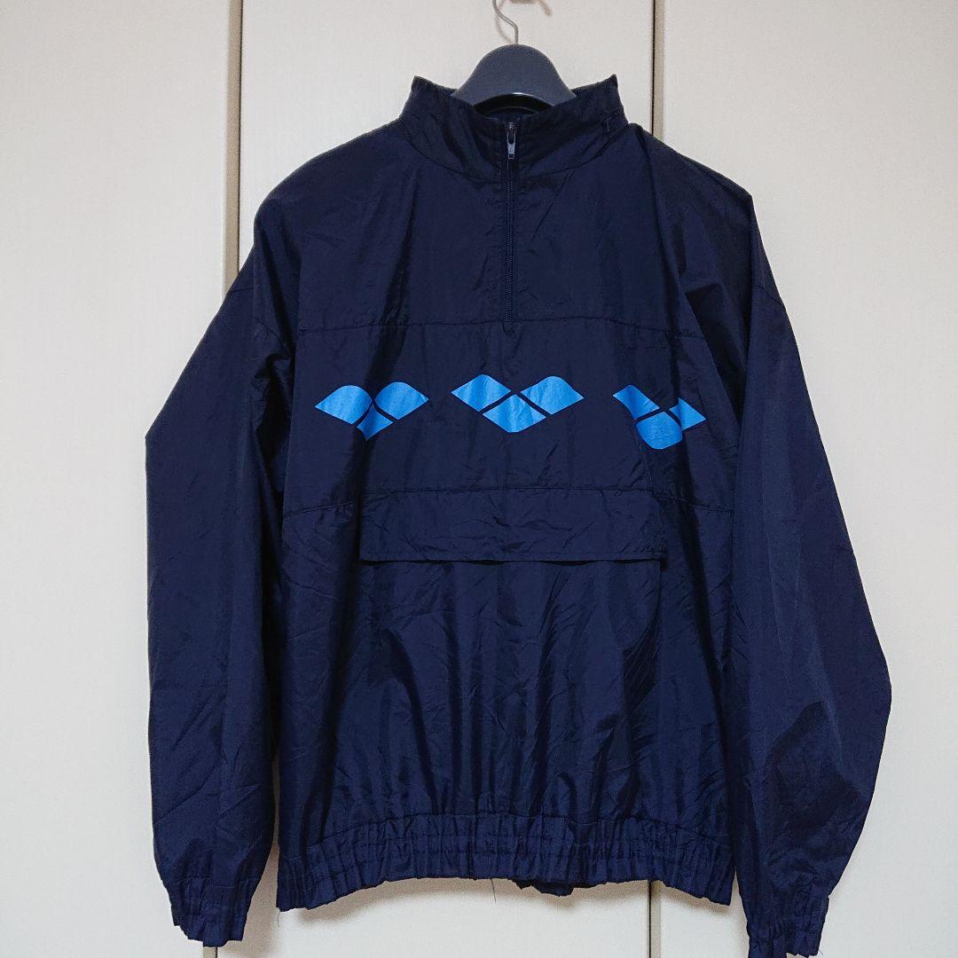 80s ヴィンテージ アリーナ ナイロン プルオーバー パーカー M　アノラック