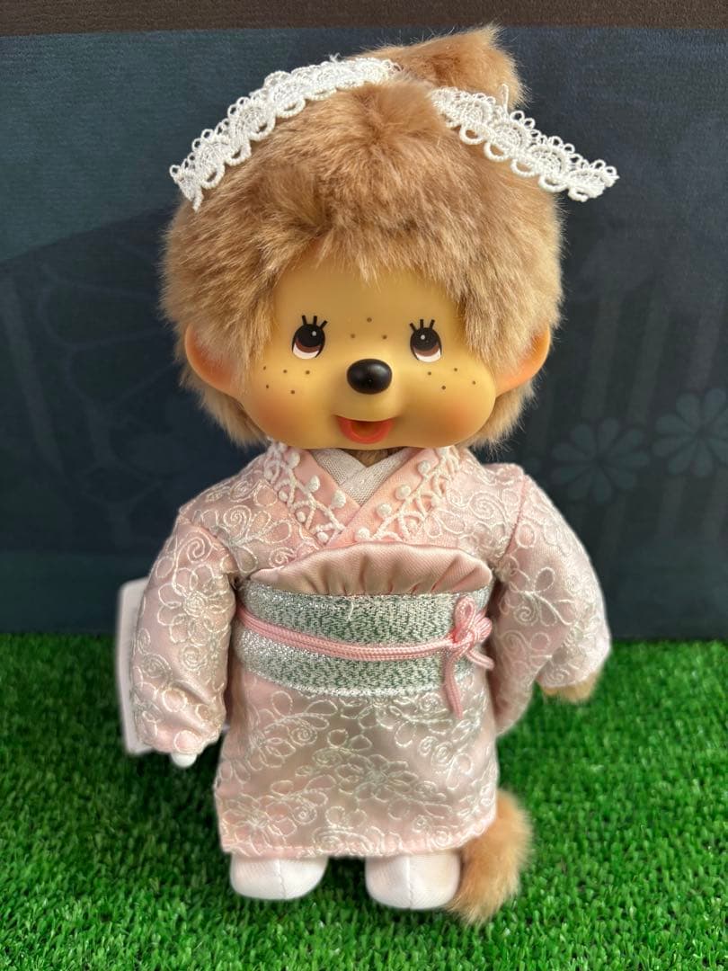 お着物モンチッチ　女の子　ミルクティブラウン　お値引き不可