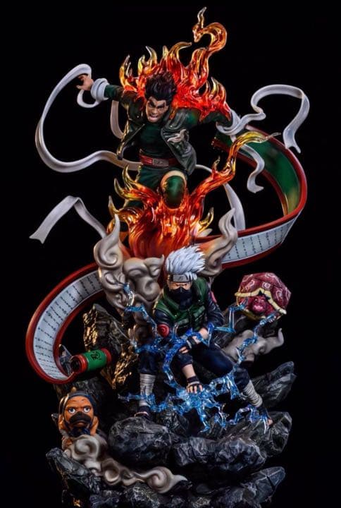 NARUTO ナルト はたけカカシ ガイ ガレージキット ガレキ スタチュー①