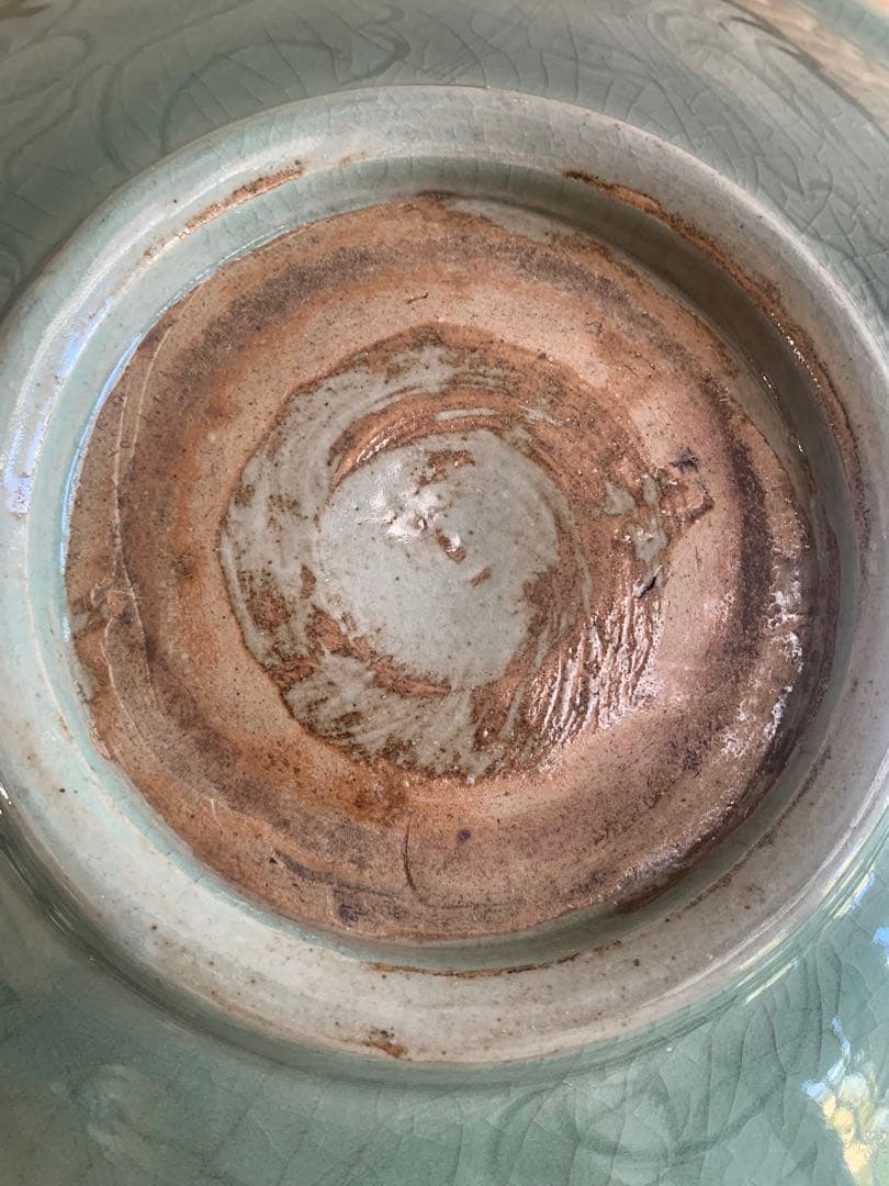 中国清時代早期青磁大皿