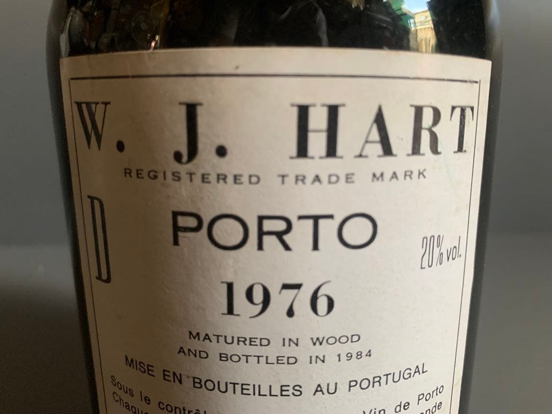 レア! W.J.HART PORT WINE 1976 ビンテージ ポートワイン