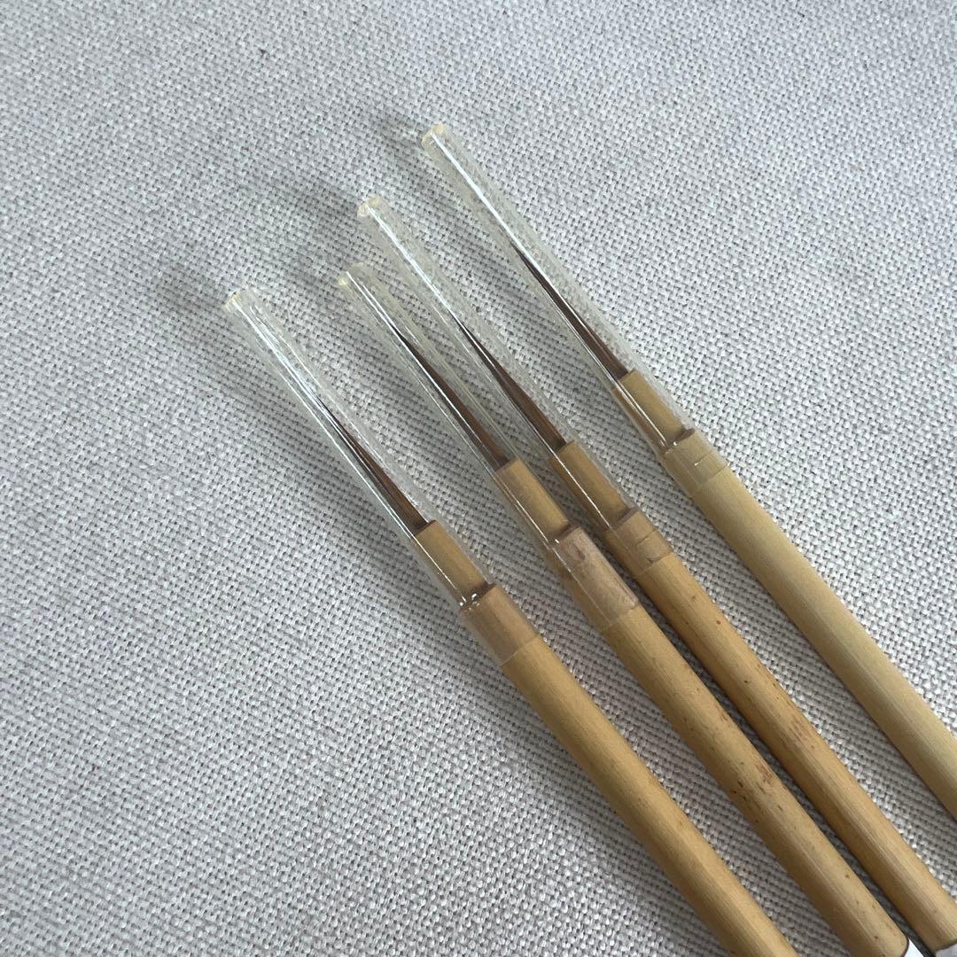 名村大成堂 毛書面相 4本 超高級コリンスキーセーブル毛 水彩画日本画デザイン筆