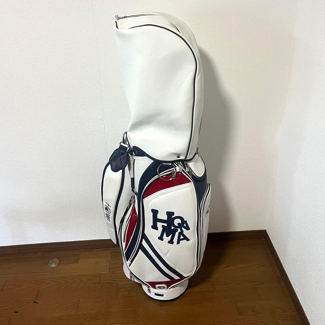 HONMA キャディバッグ ホワイト/レッド/
